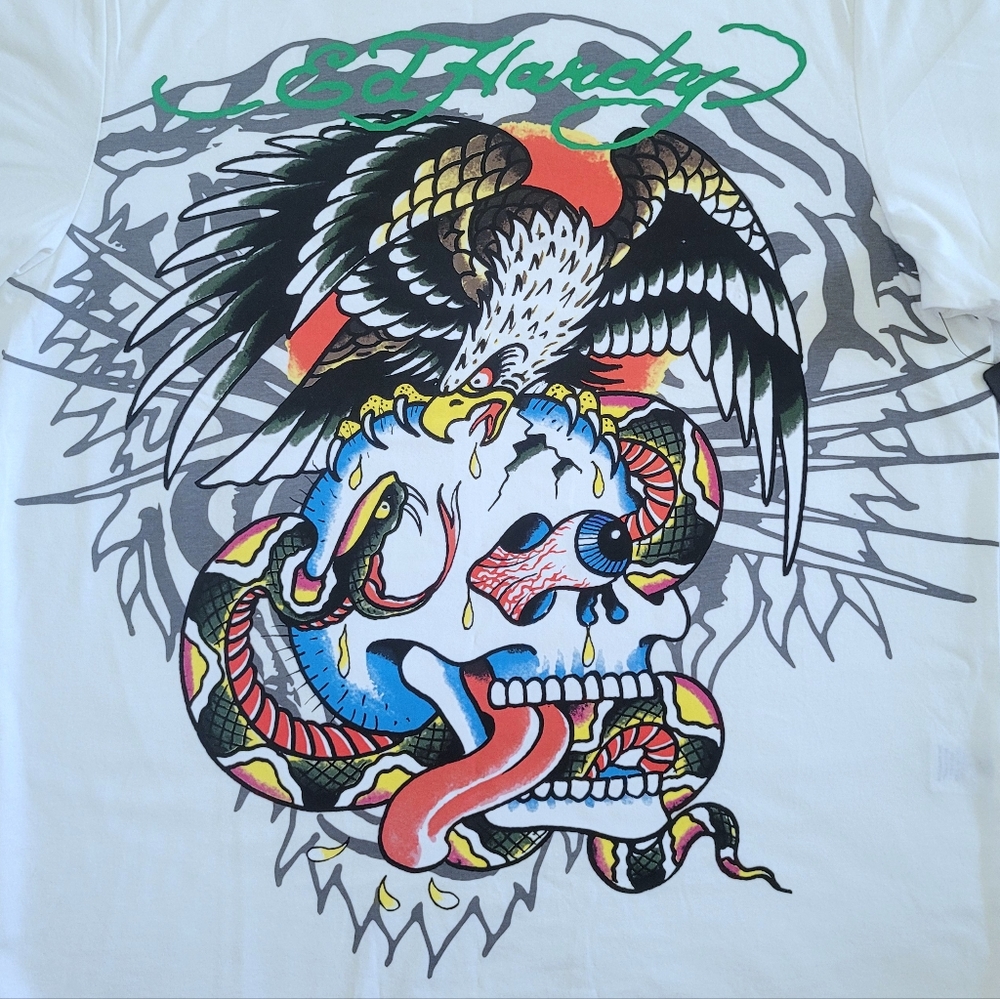 Ed Hardy Skull💀, Eagle🦅 and Snake🐍 Graphic Tee👕  - NWT - Picture 12 of 14